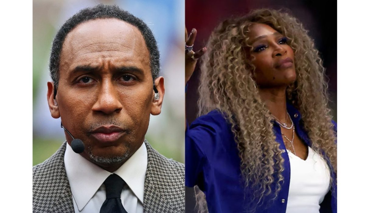 Stephen A. Smith and Serena Williams